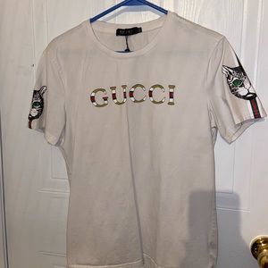 White Cat Gucci T-Shirt